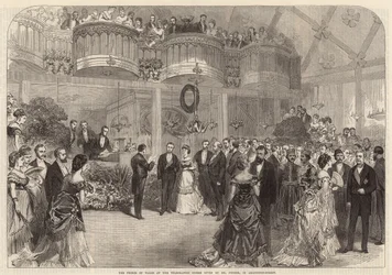 Il Principe di Galles alla soirée telegrafica data da Mr Pender