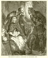La regina di Giacomo II nascosta a Gravesend, 1688
