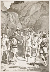 I romani che passano sotto il giogo alle Forche Caudine