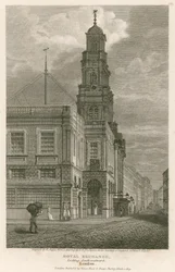 La Royal Exchange, Londra, vista sud-ovest