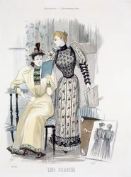 La stagione, tavola di moda per The Queen, settembre 1892