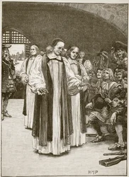 I Sette Vescovi entrano nella Torre, illustrazione da Cassells Illustrated History of England