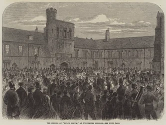 Il canto di "Dulce Domum," al Winchester College