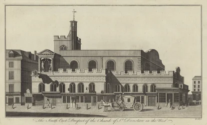 Prospetto sud-est della Chiesa di St Dunstan in the West, Londra
