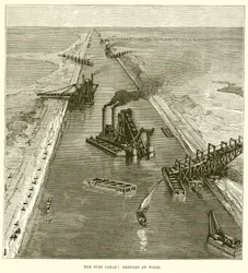 Il Canale di Suez: draghe al lavoro