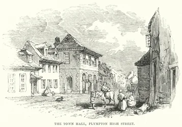 Il municipio, Plympton High Street (incisione)