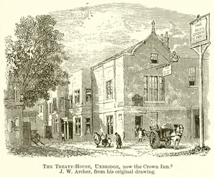 La casa del trattato, Uxbridge, ora la Crown Inn