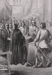 Il trattato di Westfalia, da La storia della Francia, di Emile de Bonnechose, pubblicato da Ward, Lock and Co, Londra