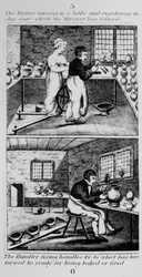 Il tornitore che gira il tornio, 1827
