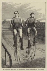 La gara di venticinque miglia per il campionato amatoriale di ciclismo a Lillie Bridge