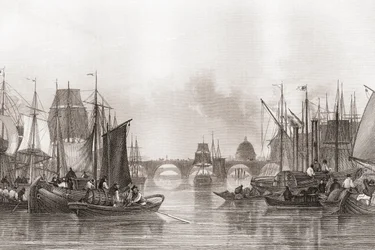 The Upper Pool, Pool of London, River Thames, Londra, Inghilterra