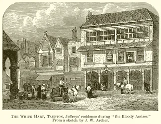 Il cervo bianco, Taunton, residenza di Jeffreys durante le Bloody Assizes