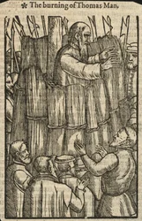 Il rogo di Thomas Man (incisione)
