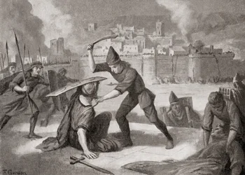 La città di Sardi catturata dai Cimmeri nel VII secolo a.C., da Hutchinson