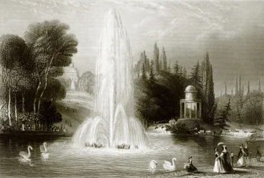 La fontana a Wilhelmshöhe, vicino a Kassel