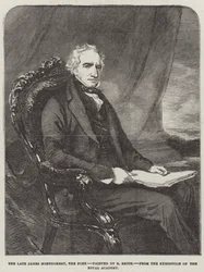 Il defunto James Montgomery, il poeta (incisione)
