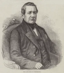 Il defunto Re di Wirtemberg (incisione)