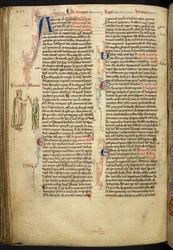 Il matrimonio di Enrico III ed Eleonora di Provenza dalla Historia Anglorum, Matthew Paris, MS Royal 14 CVII, f. 124.v, c.1250-59