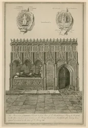 Il monumento di Raherus, fondatore e primo priore del Priorato e Ospedale di San Bartolomeo nell