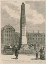Il monumento al 24° Reggimento nei giardini del Chelsea Hospital