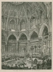 Le nuove sale del consiglio al Guildhall, Londra