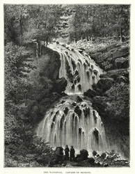 La cascata, Cascata di Faymont (incisione)