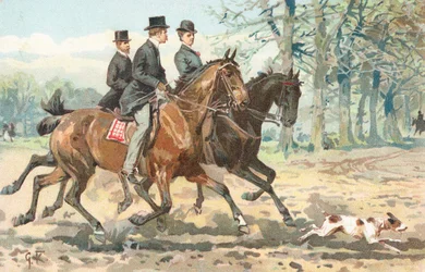 Tre cavalieri in campagna