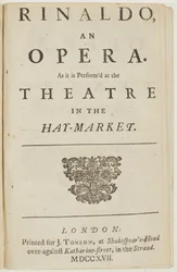Pagina del titolo dal libretto dell