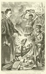 "Tonstall le acquistò tutte e le bruciò pubblicamente a Cheapside"