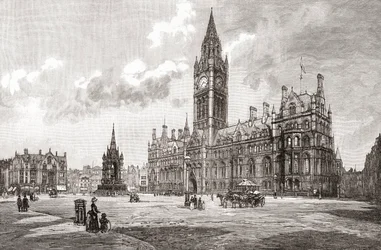 Municipio, Albert Square, Manchester, da 