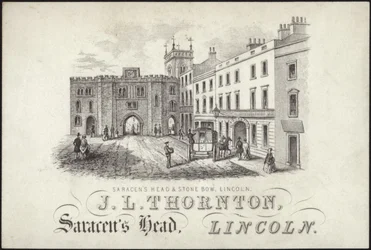 Biglietto commerciale per J L Thornton