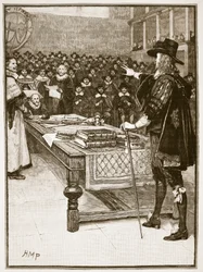 Processo di Carlo, illustrazione da Cassells Illustrated History of England