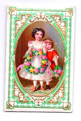 Cartolina di Natale vittoriana, c.1880