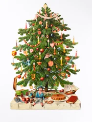 Biglietto di Natale vittoriano, c.1880
