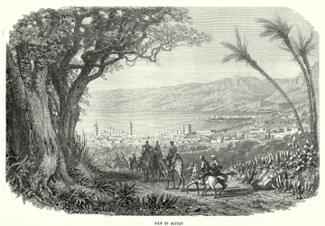 Veduta di Beyrut (incisione)