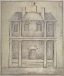 Veduta del Teatro di Blackfriars, c.1650