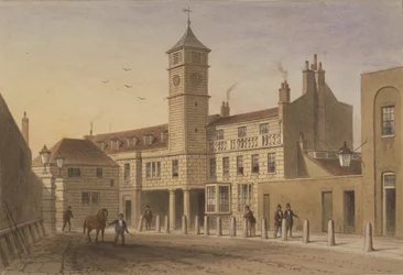 Vista di Bridge House in Bridge Yard, Tooley Street, 1846