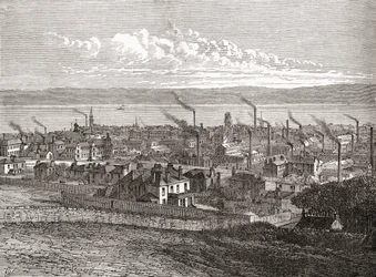 Veduta di Dundee, Scozia, da 