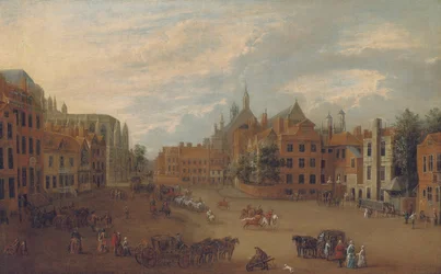 Veduta di Old Palace Yard, Westminster, con l