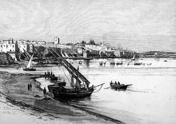 Vista di Taranto, Italia, da 