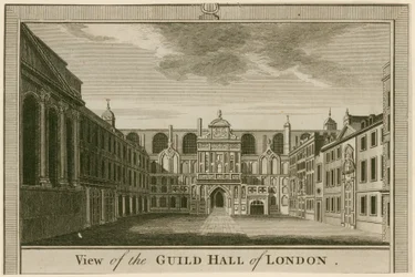 Veduta della Guildhall, Londra
