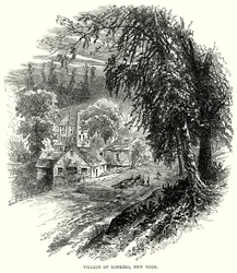 Villaggio di Yonkers, New York (incisione)