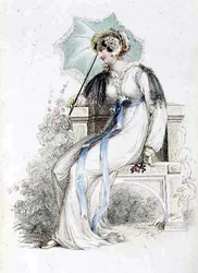 Abito da passeggio, tavola di moda da Ackermann