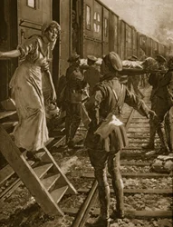 Calvario lungo la strada in Francia, 1914-19