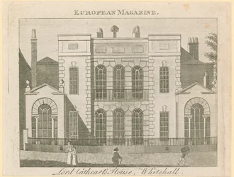 Corte o Cortile di Whitehall, Casa Vanbrugh, demolita nel 1898