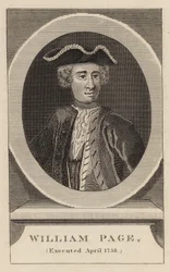 William Page, giustiziato aprile 1758