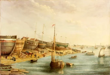 Cantiere navale di William Piles, North Sands, c.1830