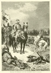 Guglielmo di Normandia e i suoi seguaci sbarcano in Inghilterra