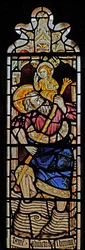 Vetrata raffigurante San Cristoforo