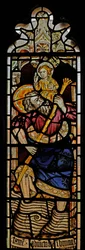 Vetrata raffigurante San Cristoforo